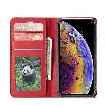 Läderfodral för iPhone X / XS Red