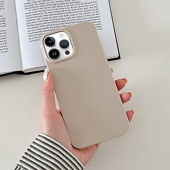 Støtsikkert TPU-telefondeksel i solid farge for iPhone 12 Pro Khaki