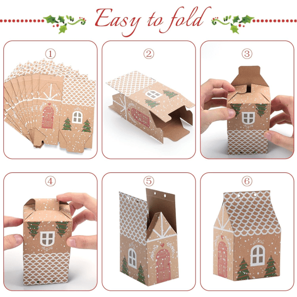 Julfest presentförpackningar, julkraftpapper godisaskar, kap
