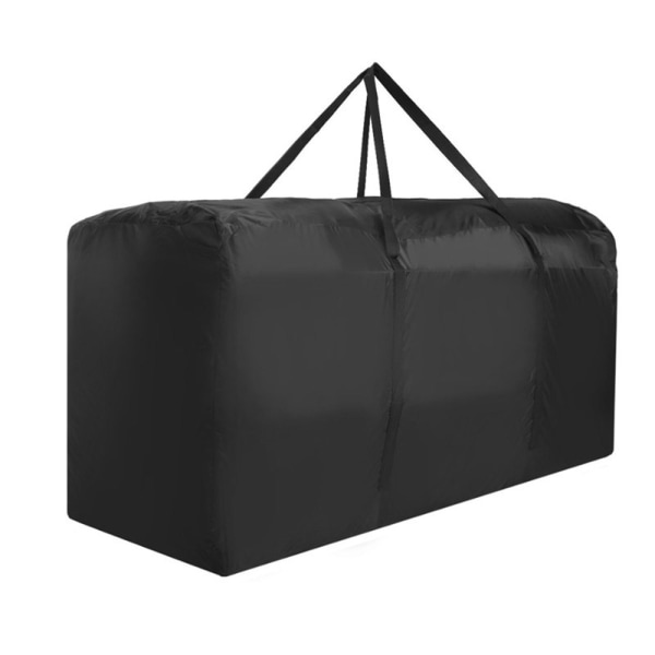 (122 x 39 x 55 cm), svart, förvaringsväska för trädgårdsmöbler, trädgårdsdyna