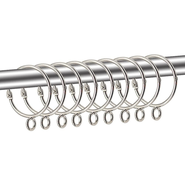 Gardinringe, 20 stk. 38 mm Gardinophæng i rustfrit stål R