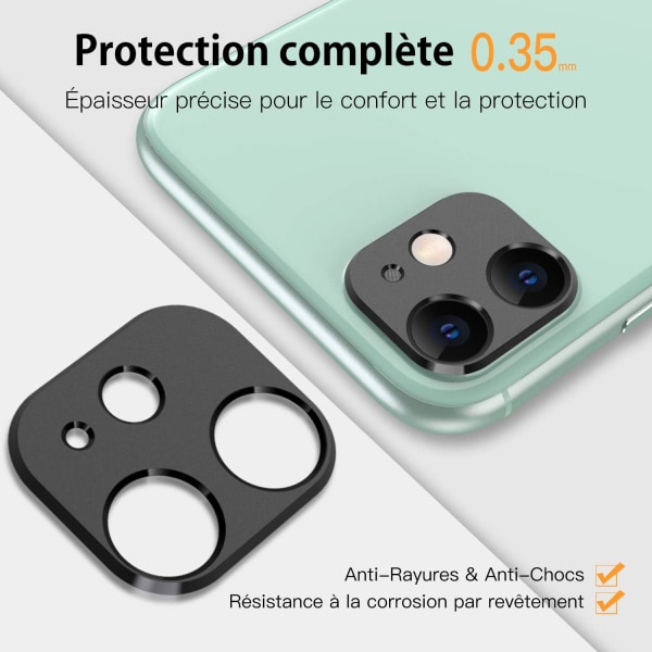 Bakre kameraskydd för 11/12Mini, [2 st] Back Lens Protec