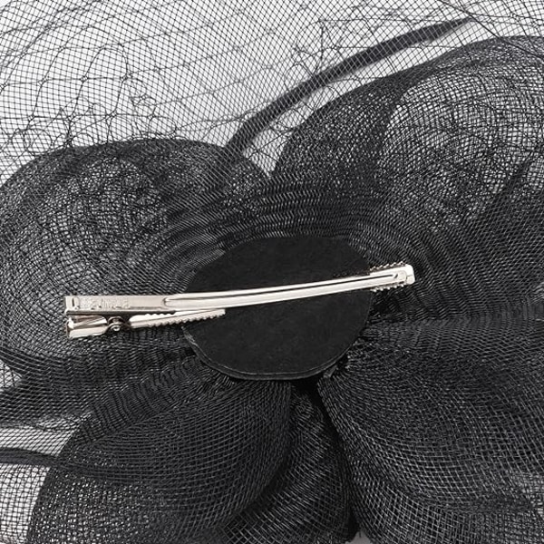 Fascinator Hat Feather Wedding Ladies Day Pannband och Clip Cockt