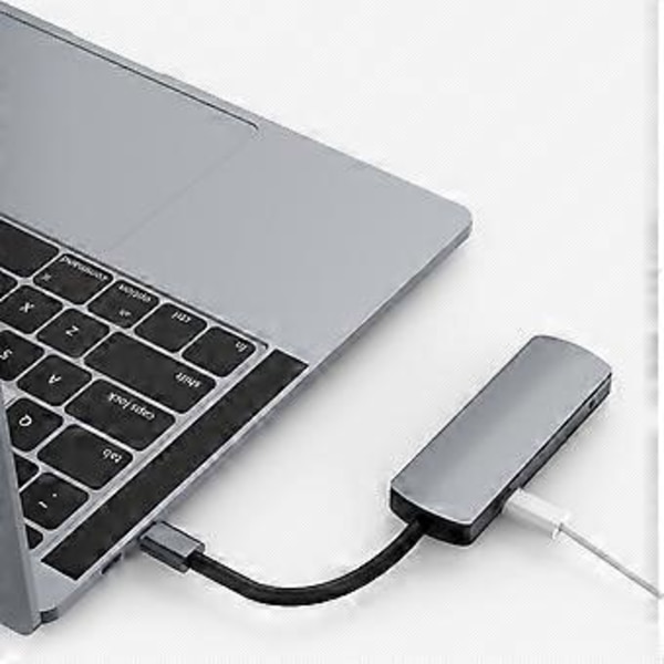 6-i-1 Multifunktionell HD-dockningsstation Typ C till HDMI USB3.1 HUB med PD-laddning ( )