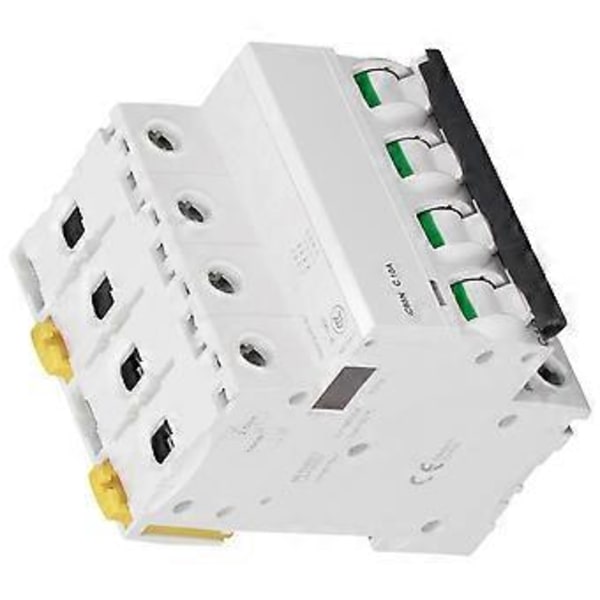 4P Miniatyrkretsbrytare Pa66 DIN-skena Montering Kretsbrytare 400V Lågspänning 6000A BrytförmågaC10A(10A) ( )