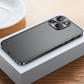 Metalramme Frosted PC-etui til iPhone 13 mini Black