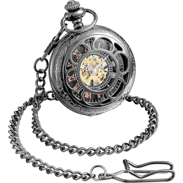 Watch för män med kedja | Handlindad vintage watch
