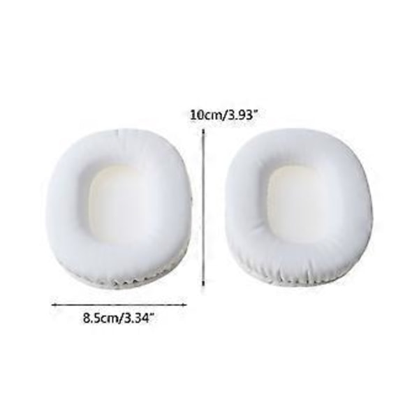 Bärbara ljudöronkuddar för ATH SX1a M30X M40X M50X Arctis3/5/7 Hörlurskuddar Kudde Lätt att installera Vit White