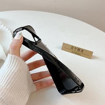 Støtsikkert TPU-telefondeksel i solid farge for iPhone 12 Pro Black