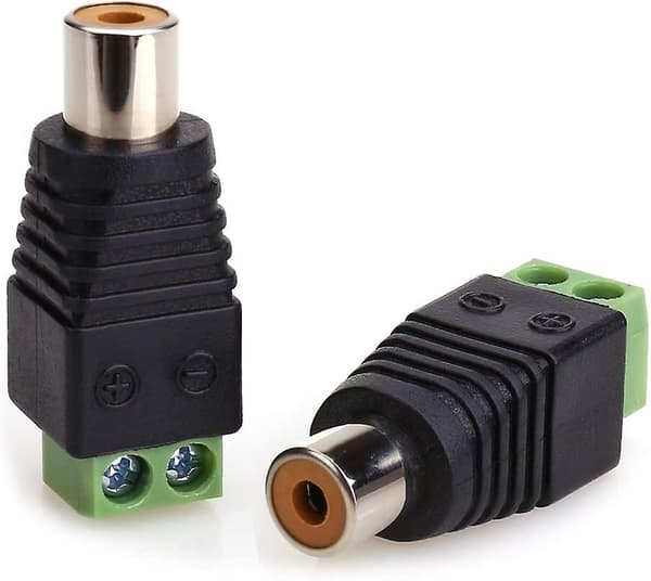 2-pack hane phono till AV skruvkoppling ljudadapterkabel för A