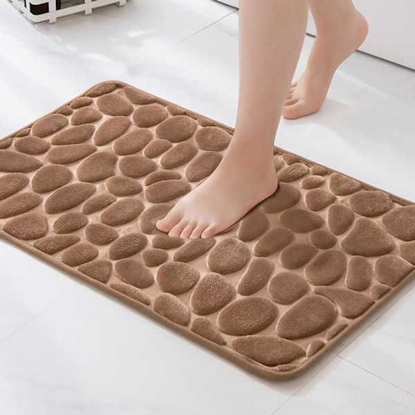 40x60CM kaffeentrématta Badmatta i Memory Foam Hydrophilic P