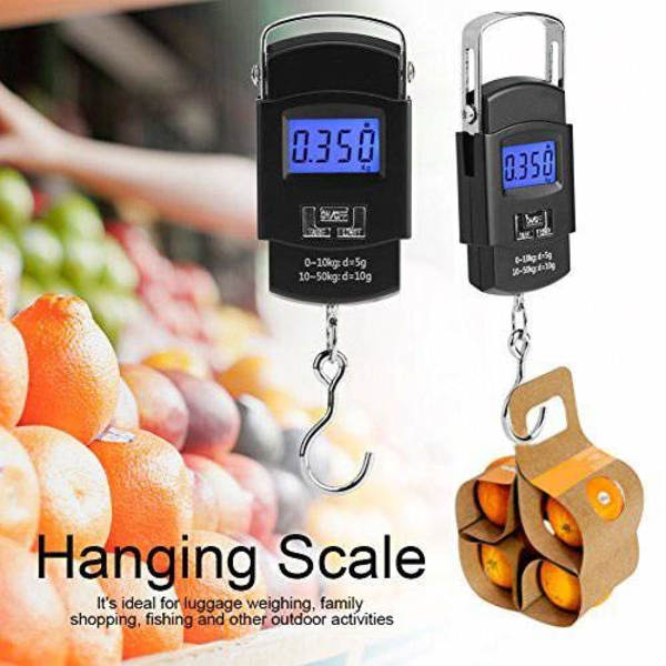 Digital hängande bagagevåg som väger 50 kg LCD elektronisk mini