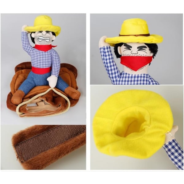 Kläder för hundar Husdjur Ridning Kläder Cowboy Style(S)
