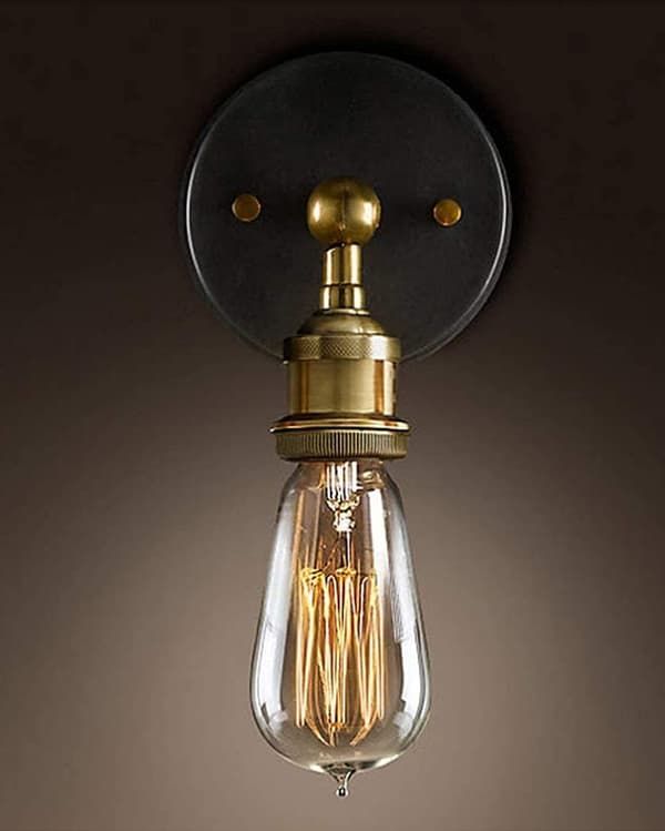Industriel væglampe med justerbar led, Retro væglampe E27 E