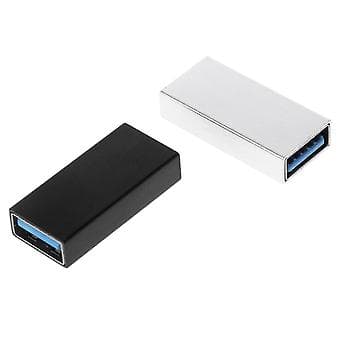 USB 3.0 Honkontakt, Typ A, Förlängningsadapter (Svart)