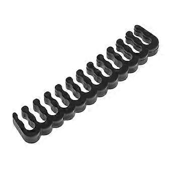 PP Kabler Kam Klemme Klips Organizer Kommode til 2,5-3,2 mm PC Strømkabler Ledninger til PC GPU 4/8/6/24Pin Samle Klips Sort Black