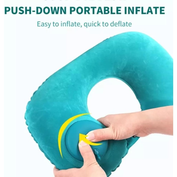 U-formad kudde Presskudde Portable Uppblåsbar Pillowtravel