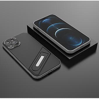Støtsikkert Slim-deksel for iPhone 13 12 Pro Max med stativ Black