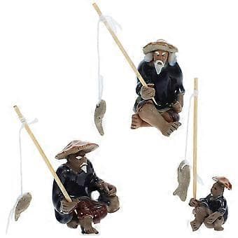 Fiskermodeller til fiskeri Akvariumpynt Assorterede farver 3 stk.