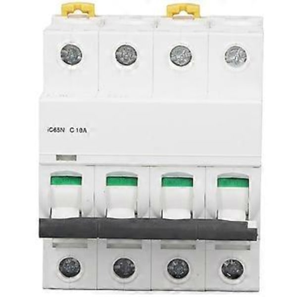 4P Miniatyrkretsbrytare Pa66 DIN-skena Montering Kretsbrytare 400V Lågspänning 6000A BrytförmågaC10A(10A) ( )