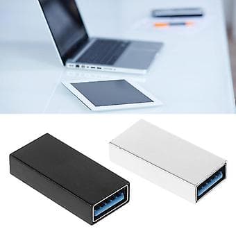 USB 3.0 Honkontakt, Typ A, Förlängningsadapter (Svart)