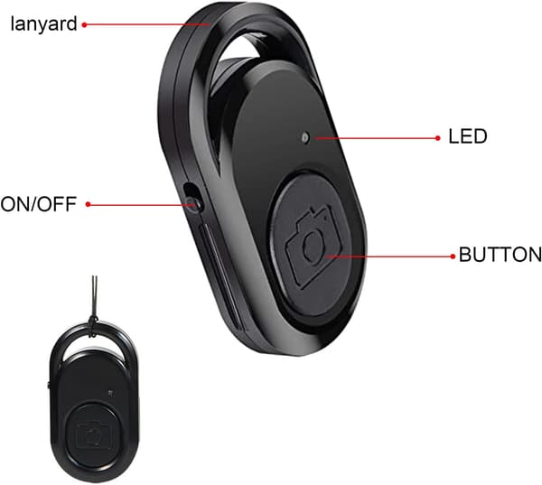 Bluetooth-udløser, telefonudløserknap, Bluetooth-knap, Blueto