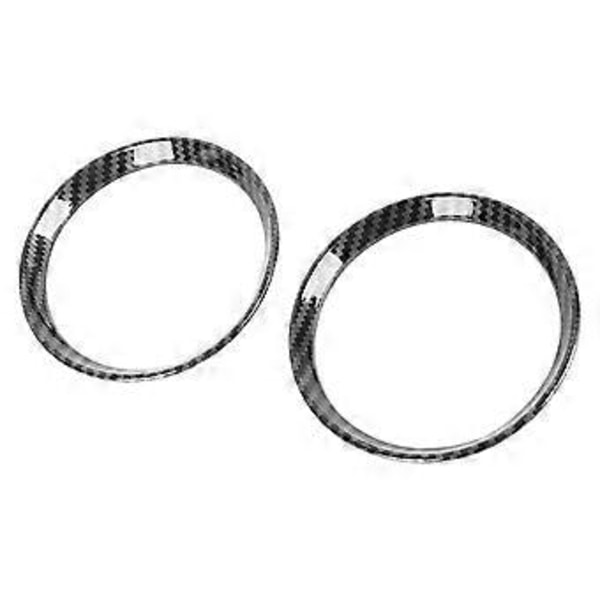 2 st Cup Holder Panel Cover i kolfibermönster Anti Scratch för Cooper R54 R55 R56 R60 ( )
