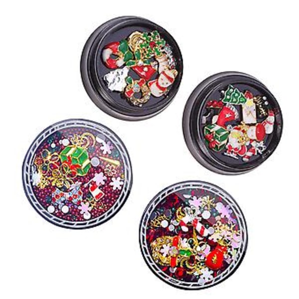 4 Ask Nageldiamanter Fingernagel Hängande Smycken Nagel Smycken Charms Jul Nagel Stenar Nagelkonst Överföringar