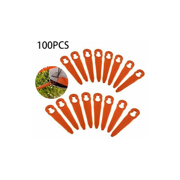 100 st ersättningsplastblad tillbehör för STIHL Polycut 2