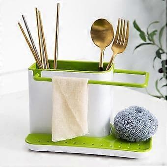 Kjøkkenvask Organizer / Svampholder, Grønn