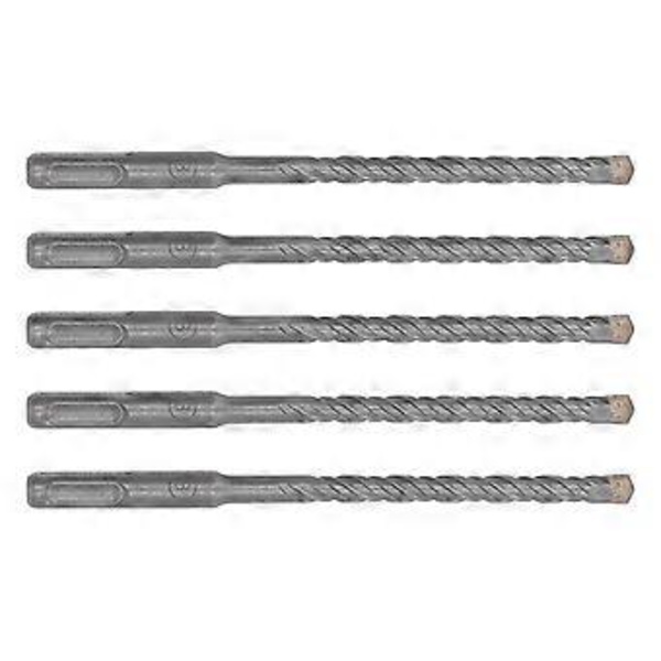 5 st Rotary Hammer Borrkrona 160mm Längd 2 Flöjt Självcenterande Karbidspets Slagborrkronor för Tegel Sten Betong 8mm/0.31in ( )