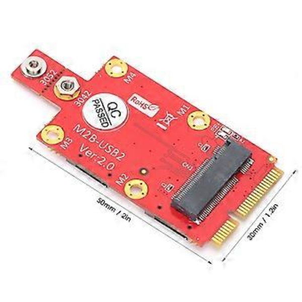 M.2 till Mini PCIE Adapter Konvertermodul med SIM-kortplats PC Laptop Tillbehör ( )