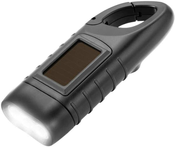 Solcellelykt, LED Solcellelykt & Håndsveiv Lommelykt Oppladbar