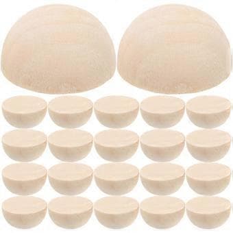 DIY Projektmaterial, Obehandlade Träkulor, Perfekt för
