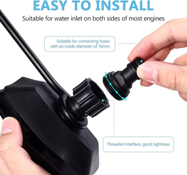 1 bådmotor skyller universel professionel rektangulær holdbar E