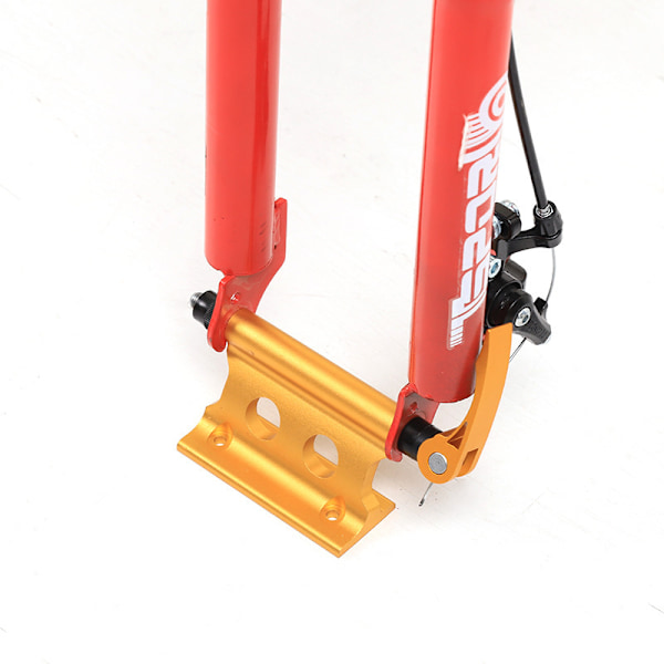 Sykkelstativ for terrengsykkel, hurtigkobling for gaffel, fast klips bagasjebrett, bilplasseringsstativ, gul, 2 stk Yellow 2Pcs