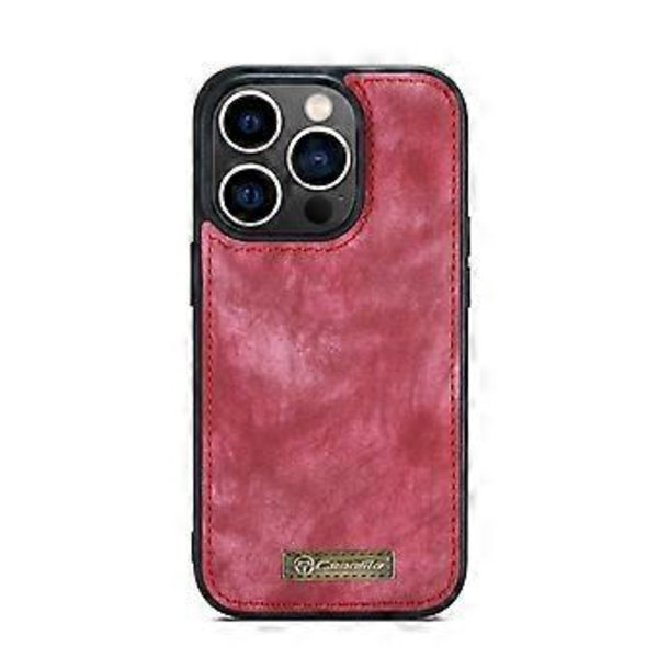 Avtakbart Lærdeksel til iPhone 13 Pro For iPhone 13 Pro Red