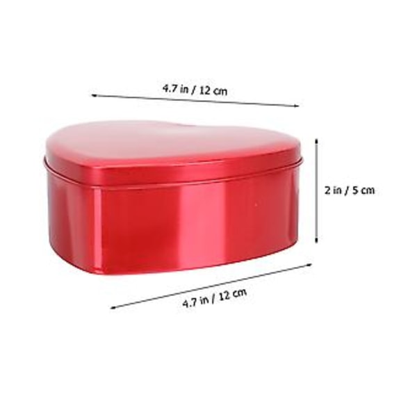10 st Bröllopsminnen Valentine Godis Cookie Box Bröllopsgodisburkar Plåt Valentine Presentask