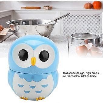 Kjøkkentimer, Søt Ugleform Timer, 1-55 Minutter Kjøkkentimer Egg Timer Høy Alarm Mekanisk Timer