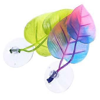 Akvariumpynt Betta Blad Gyte Seng ABS Materiale 2 stk