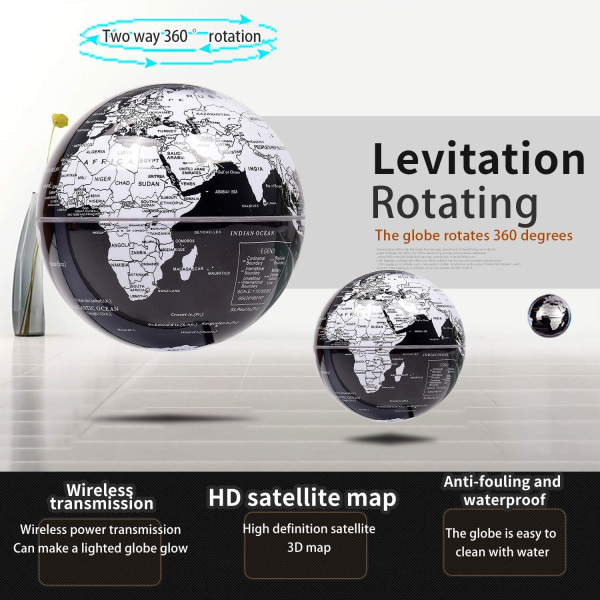 Färgskiftande Magnetisk Levitation Ljusglob Liten högteknologisk Till