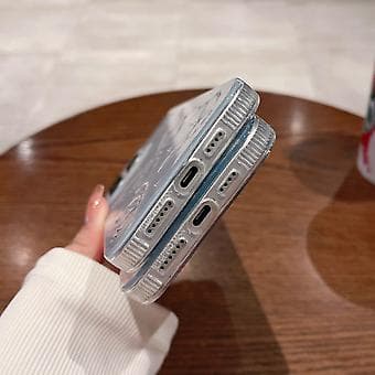 Til iPhone 15 Plus dobbeltsidet sølvtrykt IMD PC + TPU telefoncover