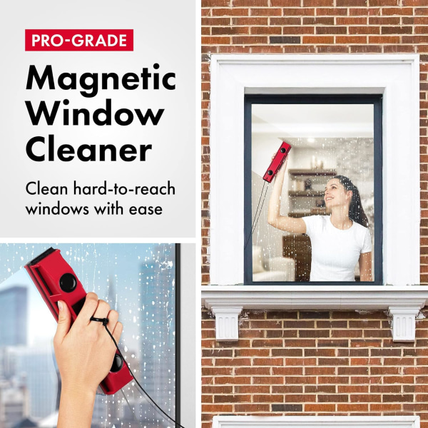 Glider D-2 Magnetic Window Cleaner - för englasade fönster
