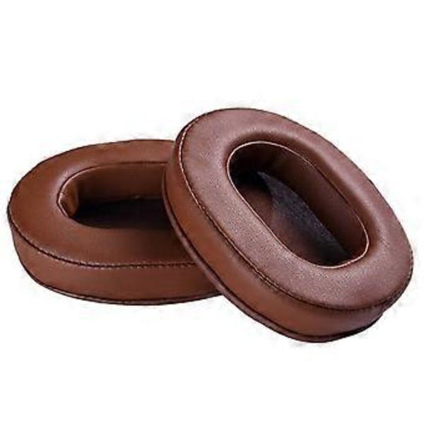 1 par ersättningsöronkuddar för ATH-MSR7 MDR-7506 ATH-M30 ATH-M35 ATH-M40FS ATH-M45 ATH-M50S MDR-CD900ST hörlurar, brun brown