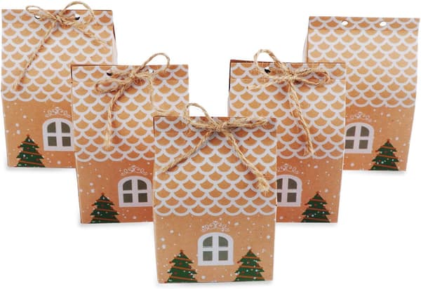 Julgranspresentaskar, Jul Kraftpapper Godisaskar, Ch
