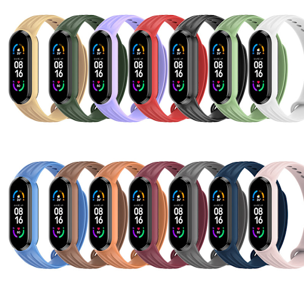 14 enheter Rem for Xiaomi Mi Band 6 Xaiomi Mi Band 5 silikon Fyndiq