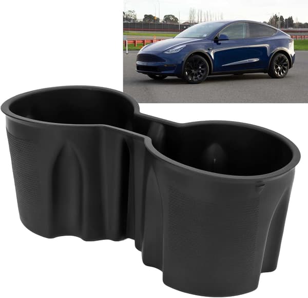 til Tesla kopholderindsats, bil kopholderudvider sort center
