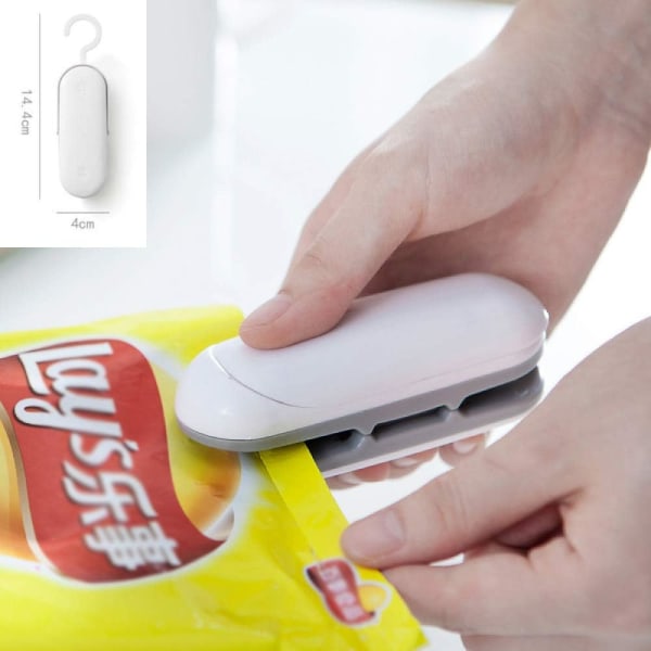 Mini Påsförslutare - 2 st Mini Påsförslutningsmaskin Mini Plastförslutare