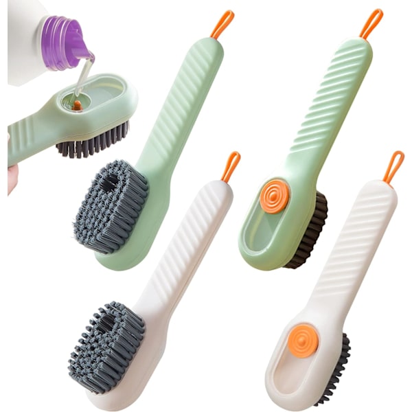 1 st (vit)Mjuk borste Rengöringsborste Sko Scrubber Kläder Bru