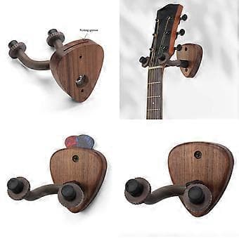 Gitarr Väggfäste Rack, Gitarr Vägg Hängare Krok Fäste Hållare Displayställ med Monteringsskruvar för Gitarr, Ukuleler